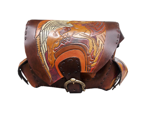 Gürteltasche Greif mit Punzierung